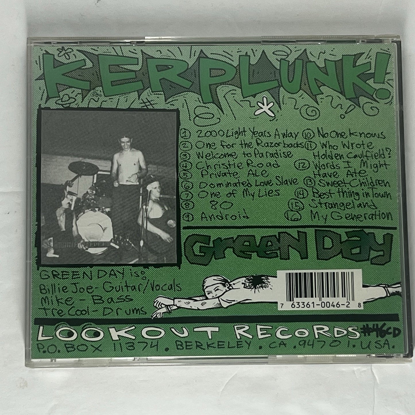 Kerplunk! by Green Day (CD, Jan-1992, Lookout)