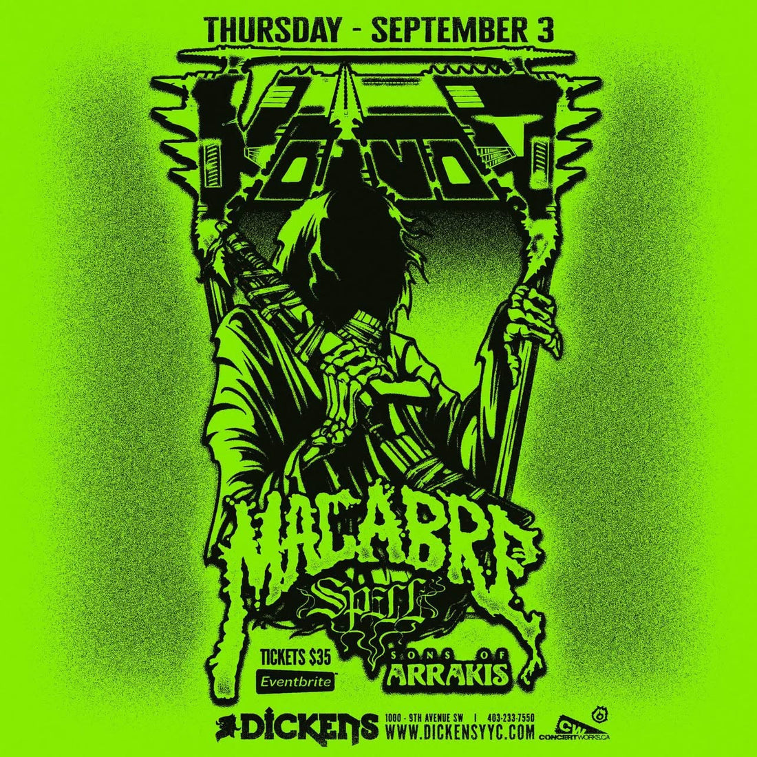 VOIVOD Announces DICKENS Headlining Show with MACABRE