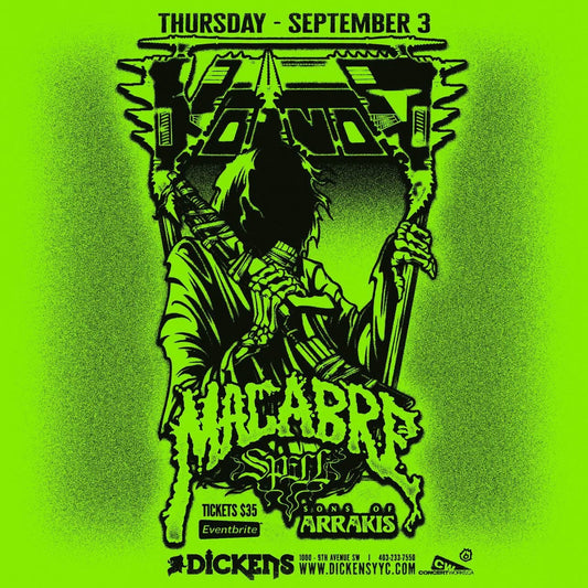 VOIVOD Announces DICKENS Headlining Show with MACABRE