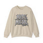 THIS ROCKS!™ "100% Metal"™ Crewneck Sweatshirt — Heavy Metal Band Graphic