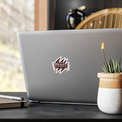 THE BEAST™ Kiss-Cut Vinyl Decal — Heavy Metal Claw Mark Band Sticker for Laptops, Cars & Gear