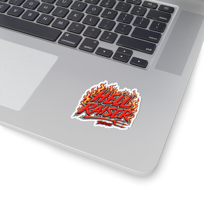 THIS ROCKS™ "Hell Raiser™" Flame Sticker — Kiss-Cut Rock & Motorcycle Decal