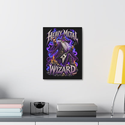 THIS ROCKS!™ "Heavy Metal Wizard™" Canvas Art — Rock Guitar Wizard Wall Decor