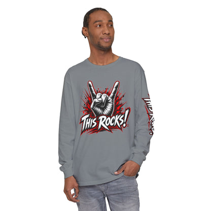 THIS ROCKS!™ "Horns Up Logo"™ Long Sleeve T-Shirt