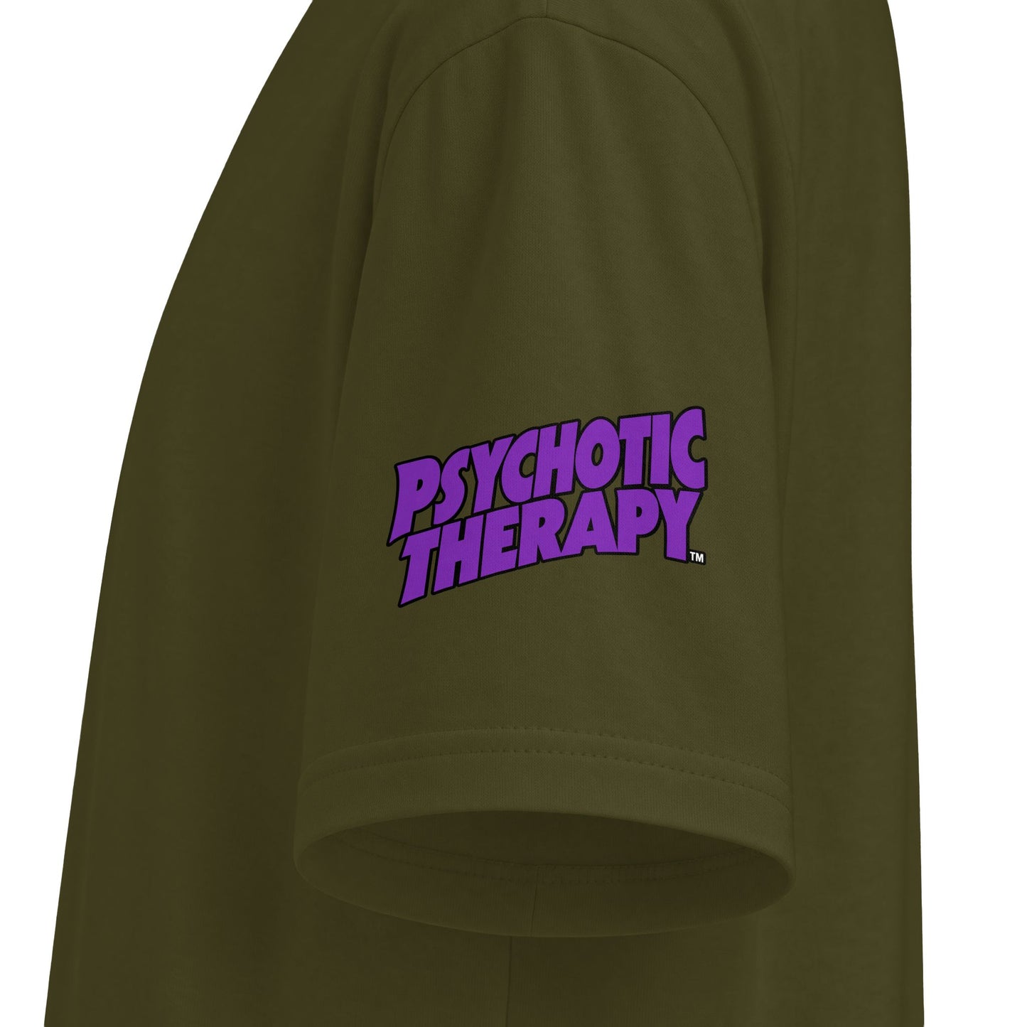 Official PSYCHOTIC THERAPY™ Graphic Tee — Bold Purple Logo Short Sleeve Shirt