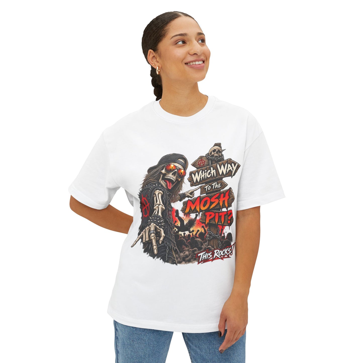 THIS ROCKS!™ "Which Way To The Mosh Pit™" Graphic T-Shirt