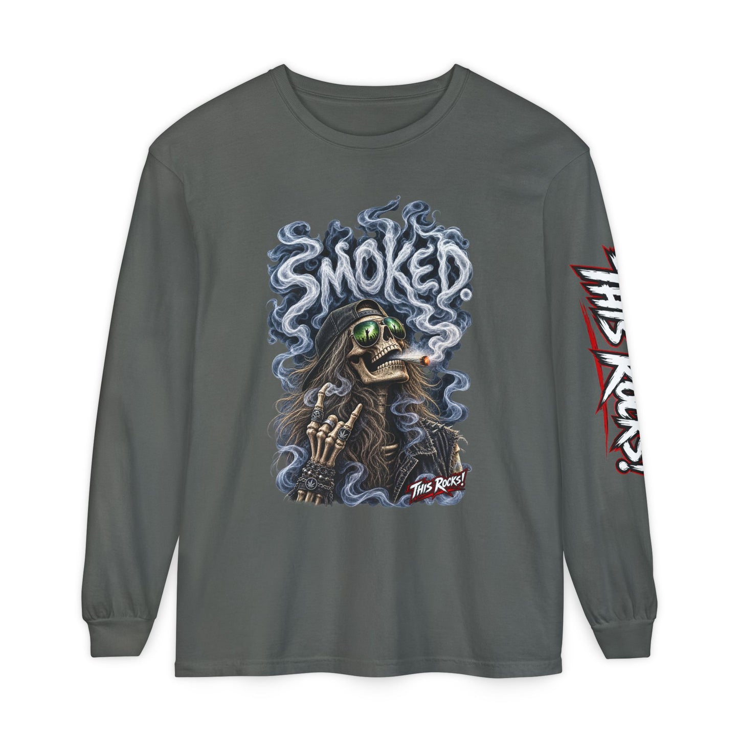THIS ROCKS!™ "Smoked Skeleton™" Long Sleeve Tee