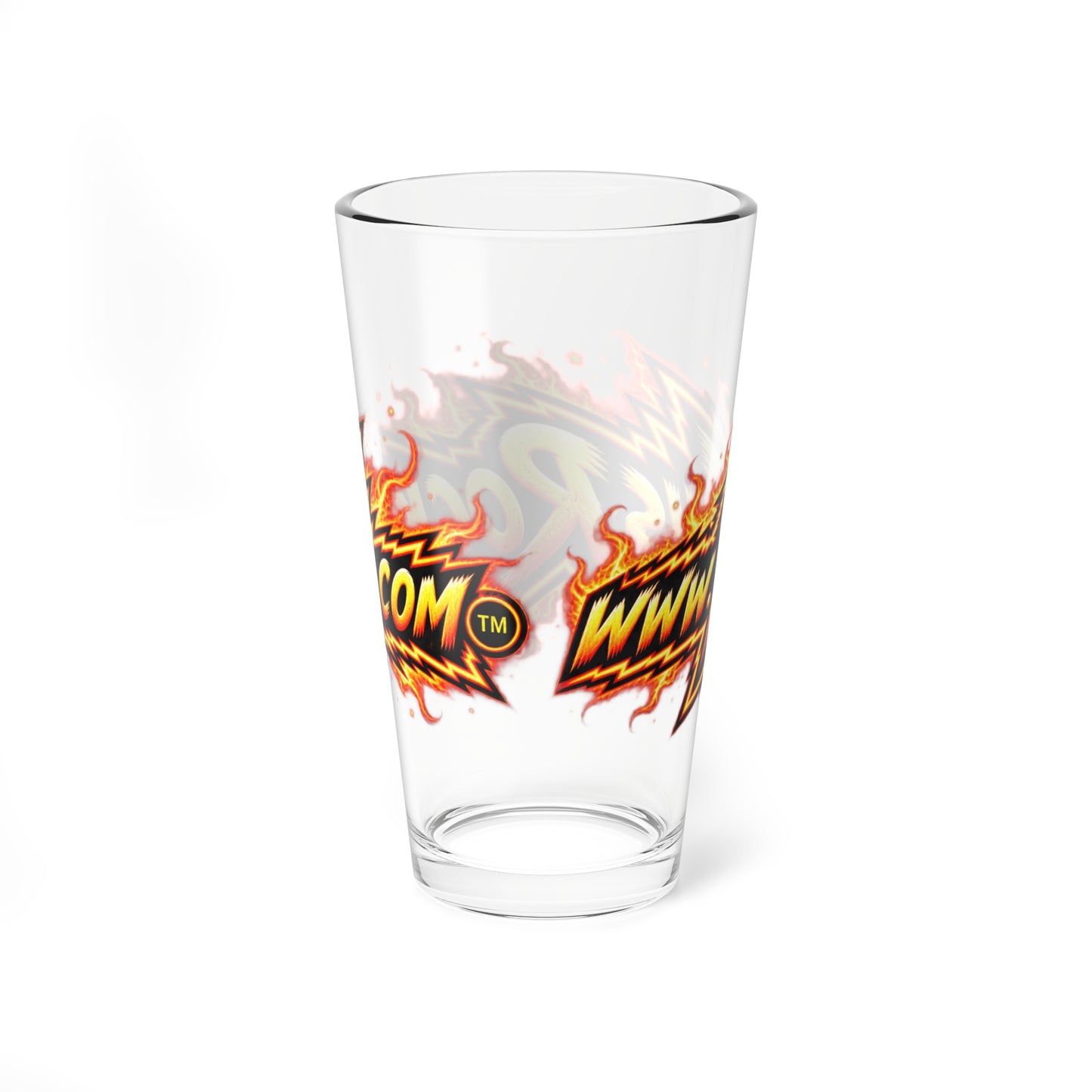 THIS ROCKS!™ "Flame lightning Logo"™ Pint Glass