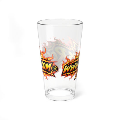 THIS ROCKS!™ "Flame lightning Logo"™ Pint Glass
