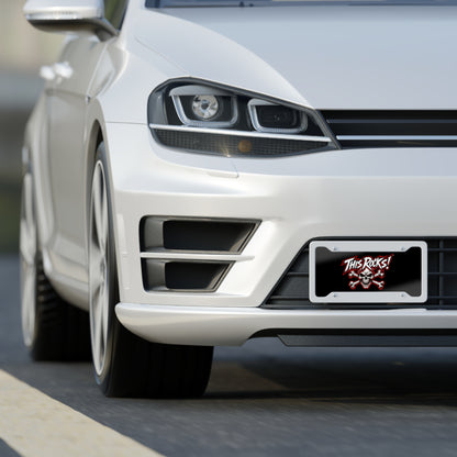 THIS ROCKS!™ "Crossbones"™ License Plate