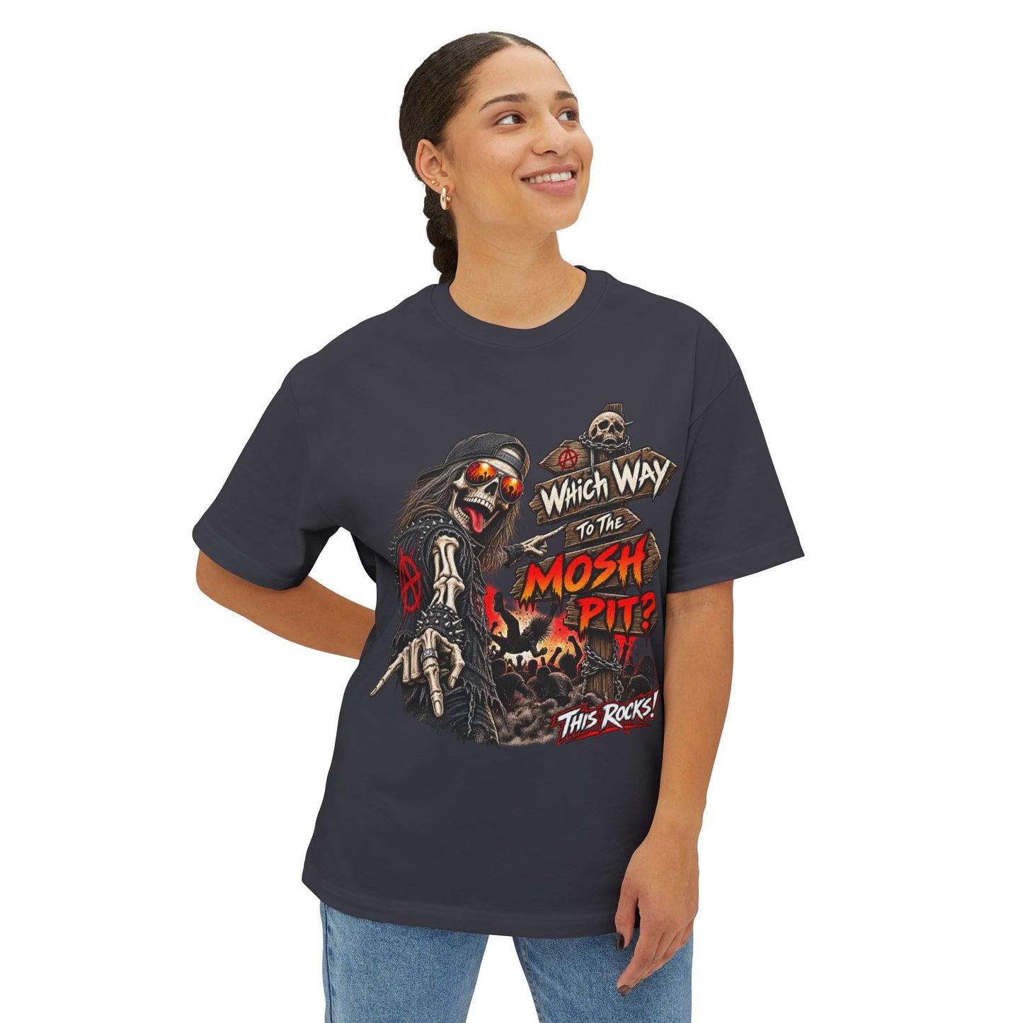 THIS ROCKS!™ "Which Way To The Mosh Pit™" Graphic T-Shirt