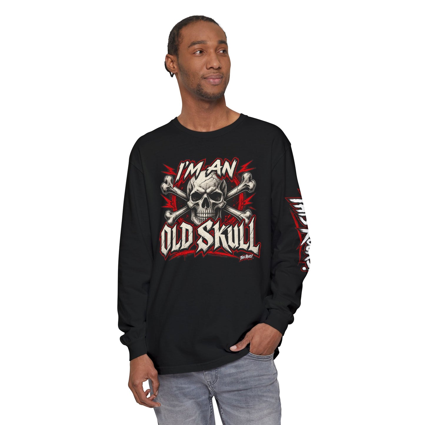 THIS ROCKS!™ "I'm An Old Skull"™ Long Sleeve Tee