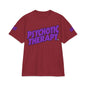 Official PSYCHOTIC THERAPY™ Graphic Tee — Bold Purple Logo Short Sleeve Shirt