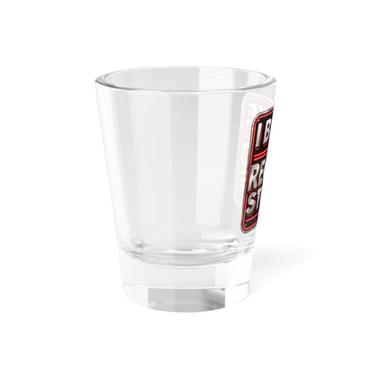 THIS ROCKS!™ "I Brake For Record Stores™" Shot Glass