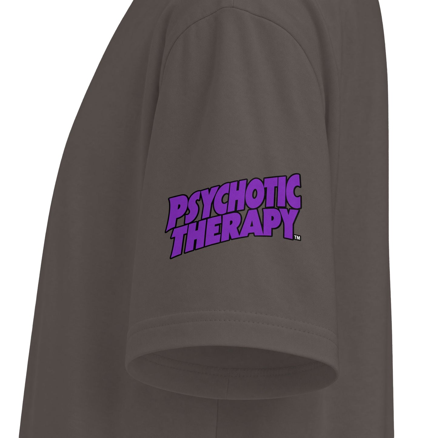Official PSYCHOTIC THERAPY™ Graphic Tee — Bold Purple Logo Short Sleeve Shirt