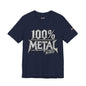 THIS ROCKS!™ "100% Metal"™ Graphic T-Shirt — Heavy Metal Attitude Tee