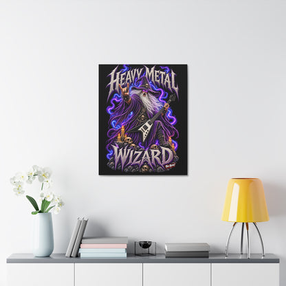 THIS ROCKS!™ "Heavy Metal Wizard™" Canvas Art — Rock Guitar Wizard Wall Decor