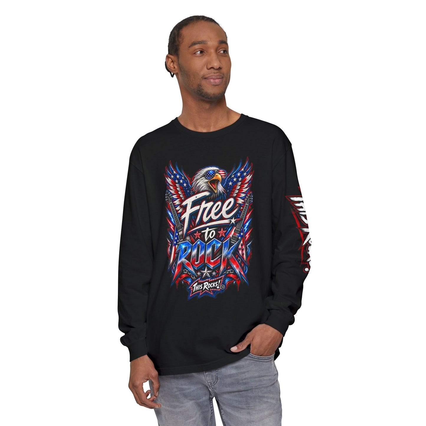 THIS ROCKS!™ "Free To Rock"™ Long Sleeve T-Shirt