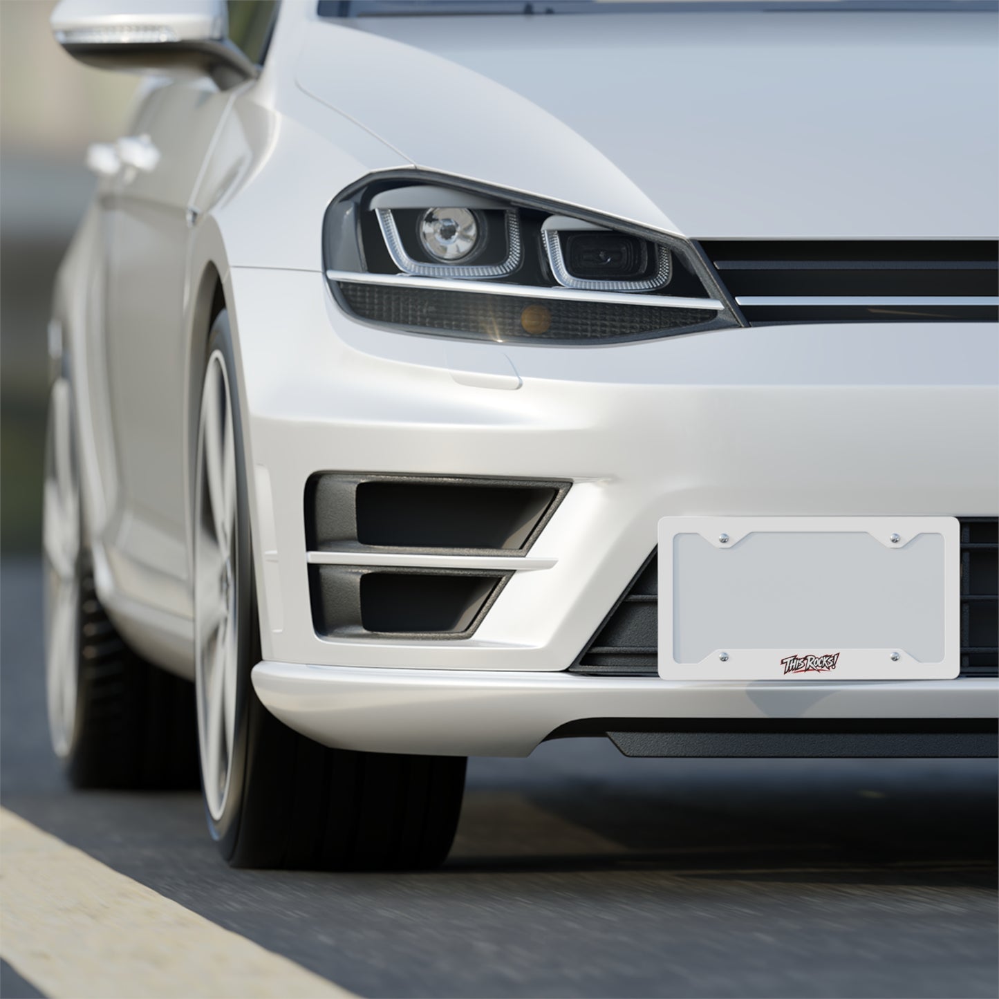 THIS ROCKS™ Metal License Plate Frame