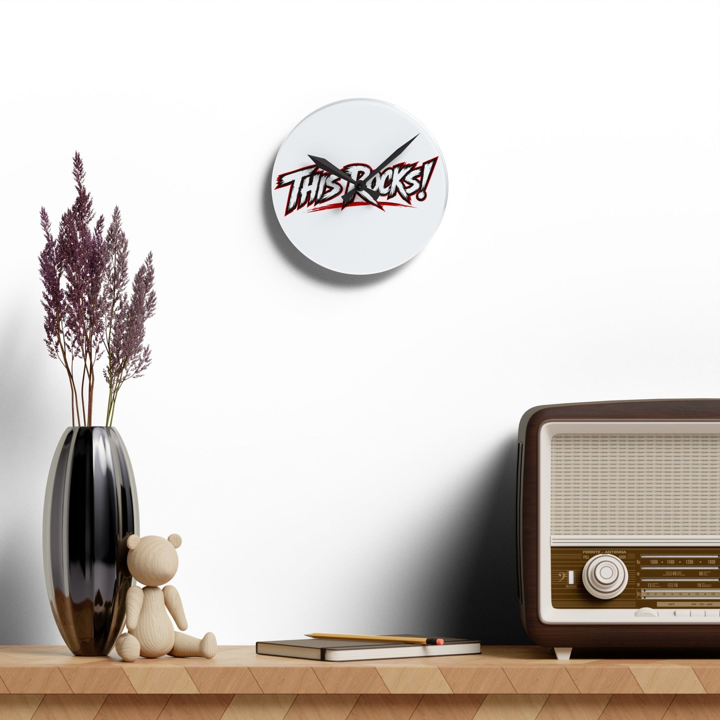 THIS ROCKS!™ Acrylic Wall Clock