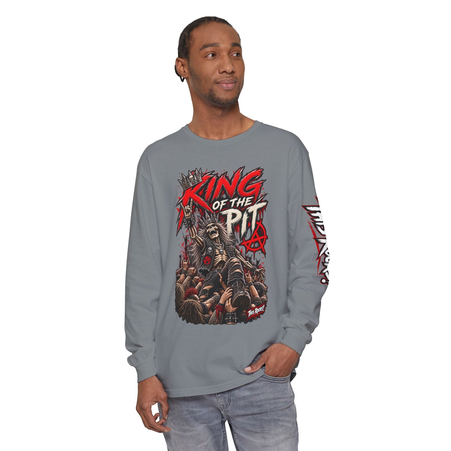 THIS ROCKS!™ "King Of The Pit"™ Long Sleeve Tee