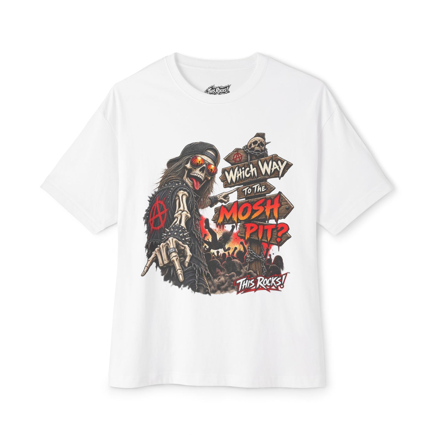 THIS ROCKS!™ "Which Way To The Mosh Pit™" Graphic T-Shirt