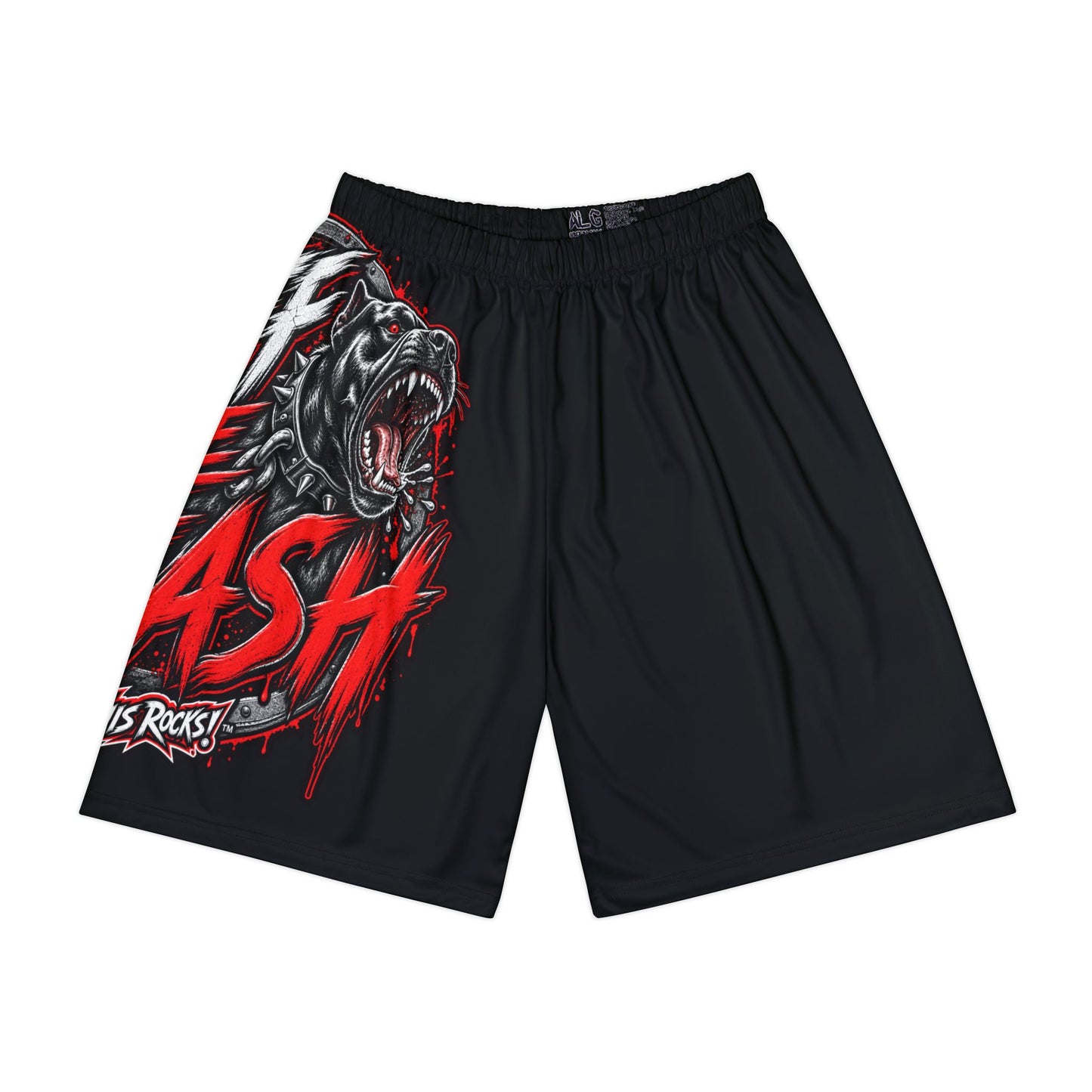 THIS ROCKS!™ "Off The Leash™" Men’s Athletic Aggressive Graphic Shorts