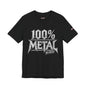 THIS ROCKS!™ "100% Metal"™ Graphic T-Shirt — Heavy Metal Attitude Tee
