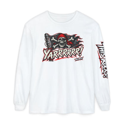 Pirate Skull "Yarrrrr!" Long Sleeve Tee