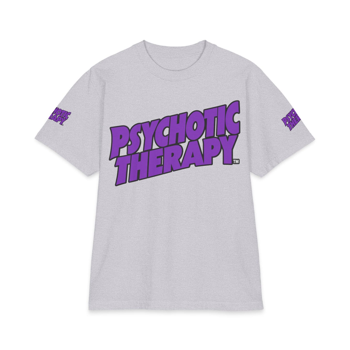 Official PSYCHOTIC THERAPY™ Graphic Tee — Bold Purple Logo Short Sleeve Shirt