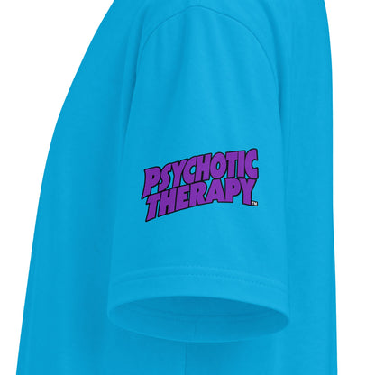 Official PSYCHOTIC THERAPY™ Graphic Tee — Bold Purple Logo Short Sleeve Shirt