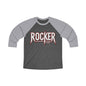 Rocker Baseball Tee — Retro Metal Band Raglan Shirt