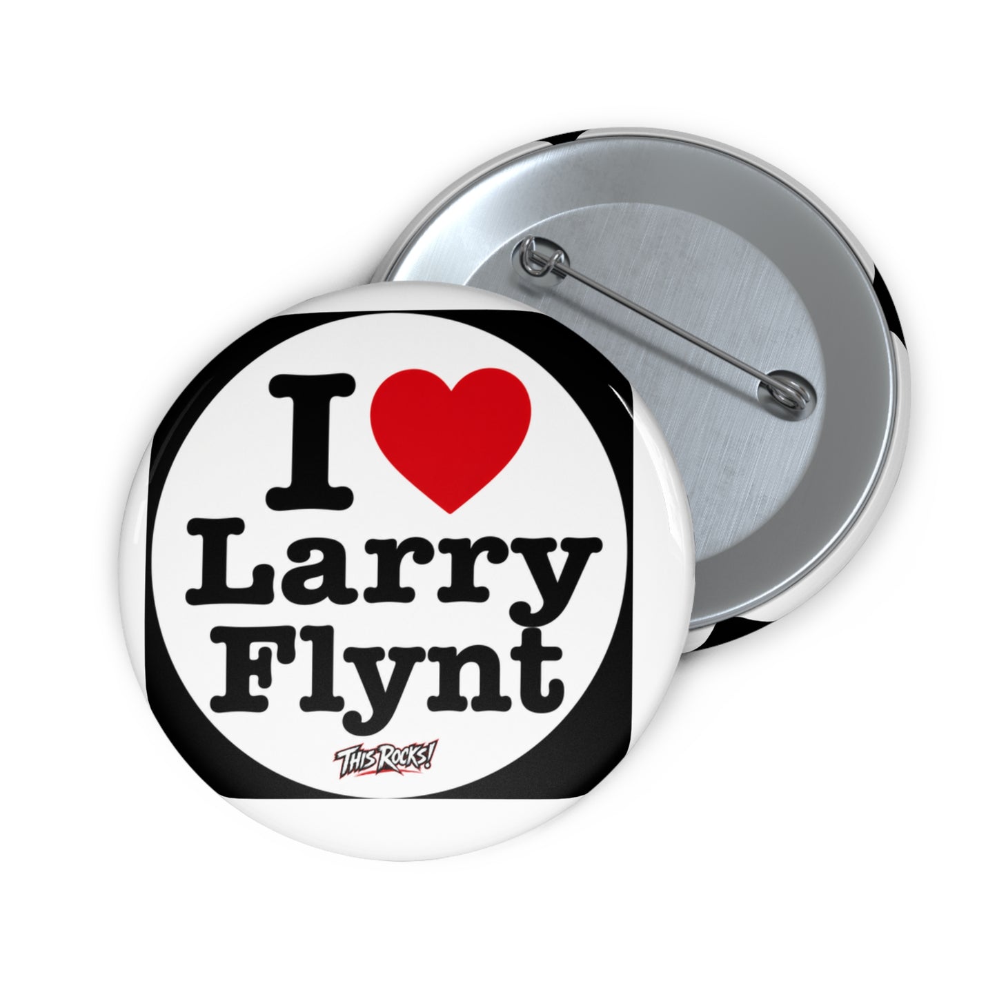 THIS ROCKS!™ "I Heart Larry Flynt™" Campaign Button