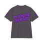 Official PSYCHOTIC THERAPY™ Graphic Tee — Bold Purple Logo Short Sleeve Shirt