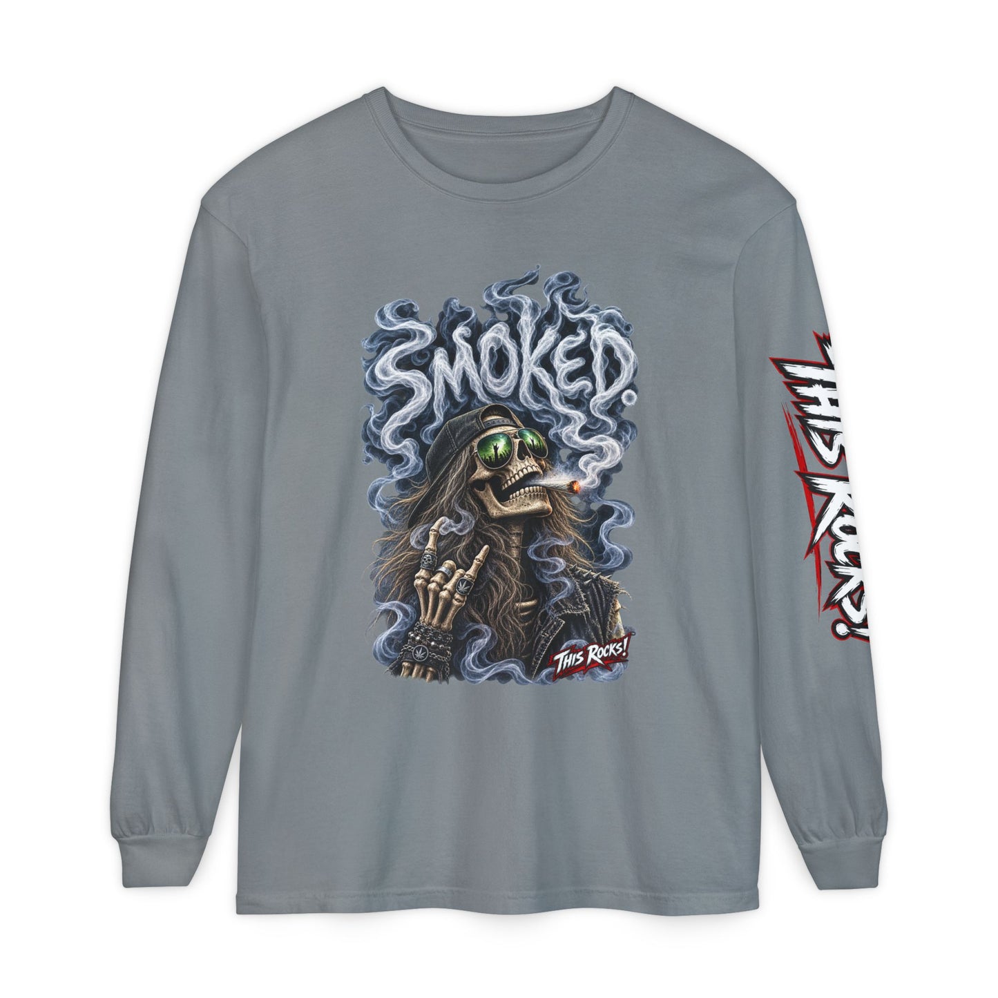 THIS ROCKS!™ "Smoked Skeleton™" Long Sleeve Tee
