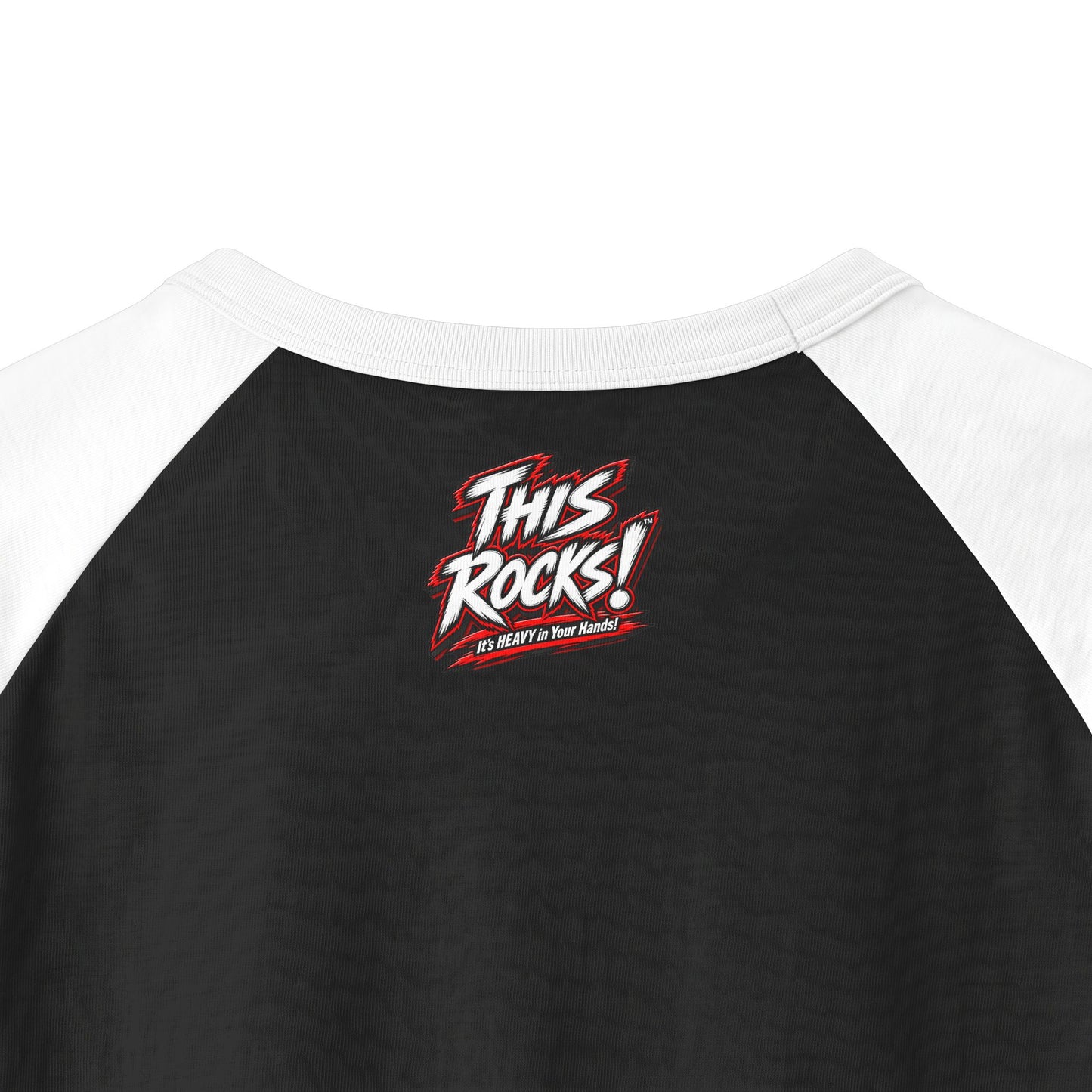 THIS ROCKS!™ Magazine Baseball Raglan Shirt — Graphic 3/4 Sleeve Tee