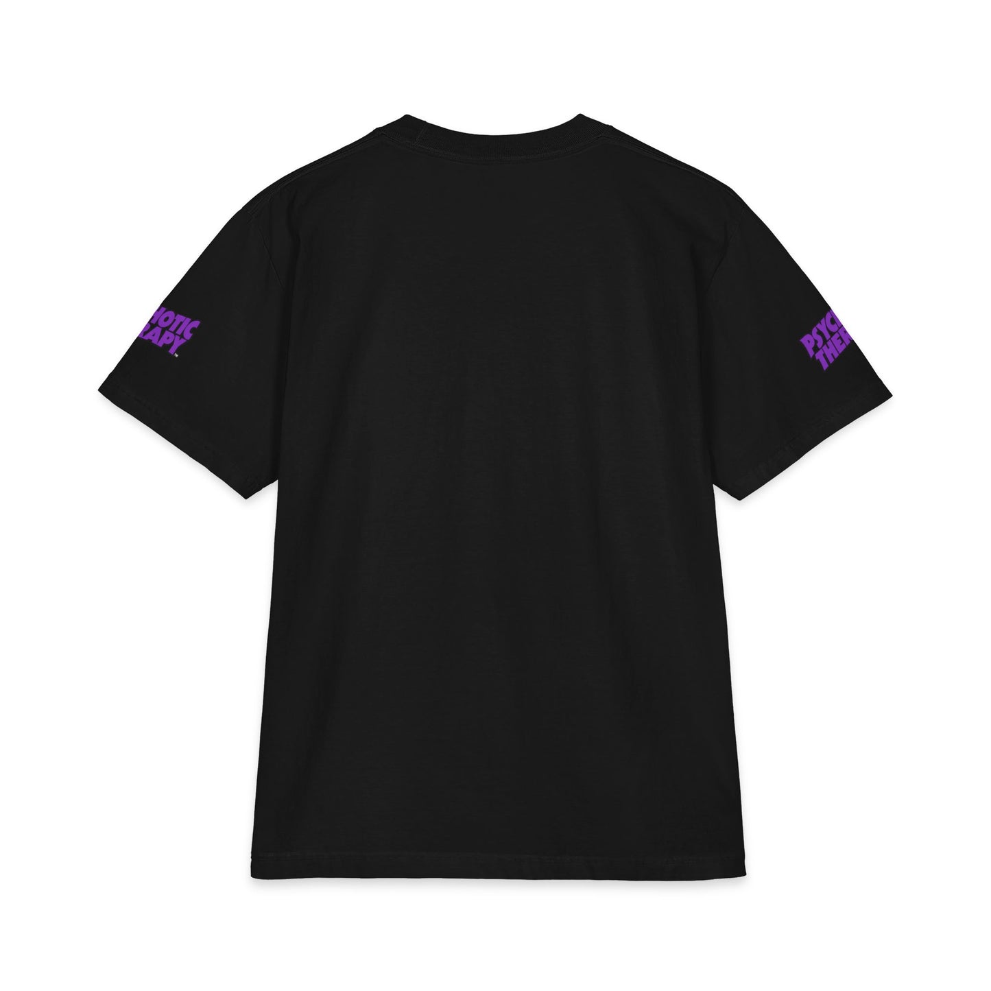 Official PSYCHOTIC THERAPY™ Graphic Tee — Bold Purple Logo Short Sleeve Shirt