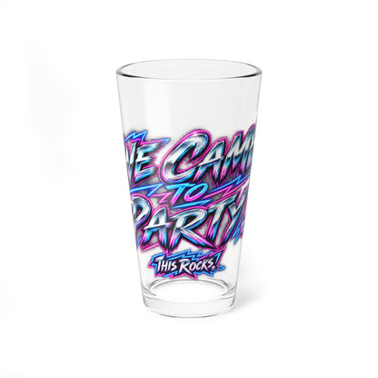 THIS ROCKS!™ "We Came To Party"™ Mixing Glass