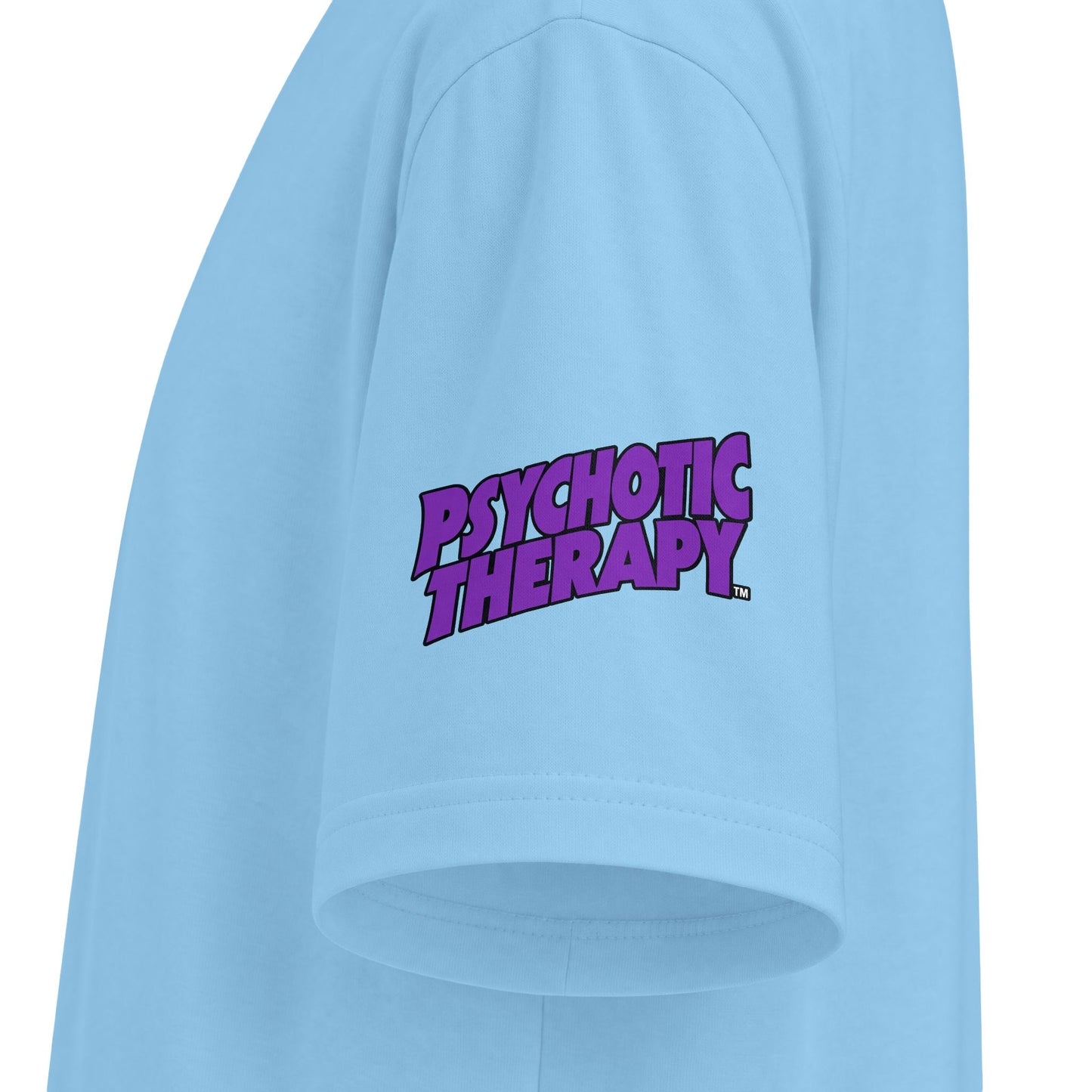 Official PSYCHOTIC THERAPY™ Graphic Tee — Bold Purple Logo Short Sleeve Shirt