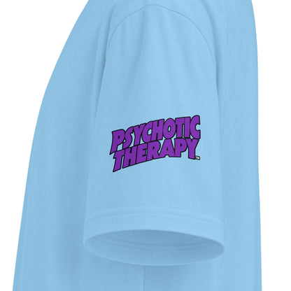 Official PSYCHOTIC THERAPY™ Graphic Tee — Bold Purple Logo Short Sleeve Shirt