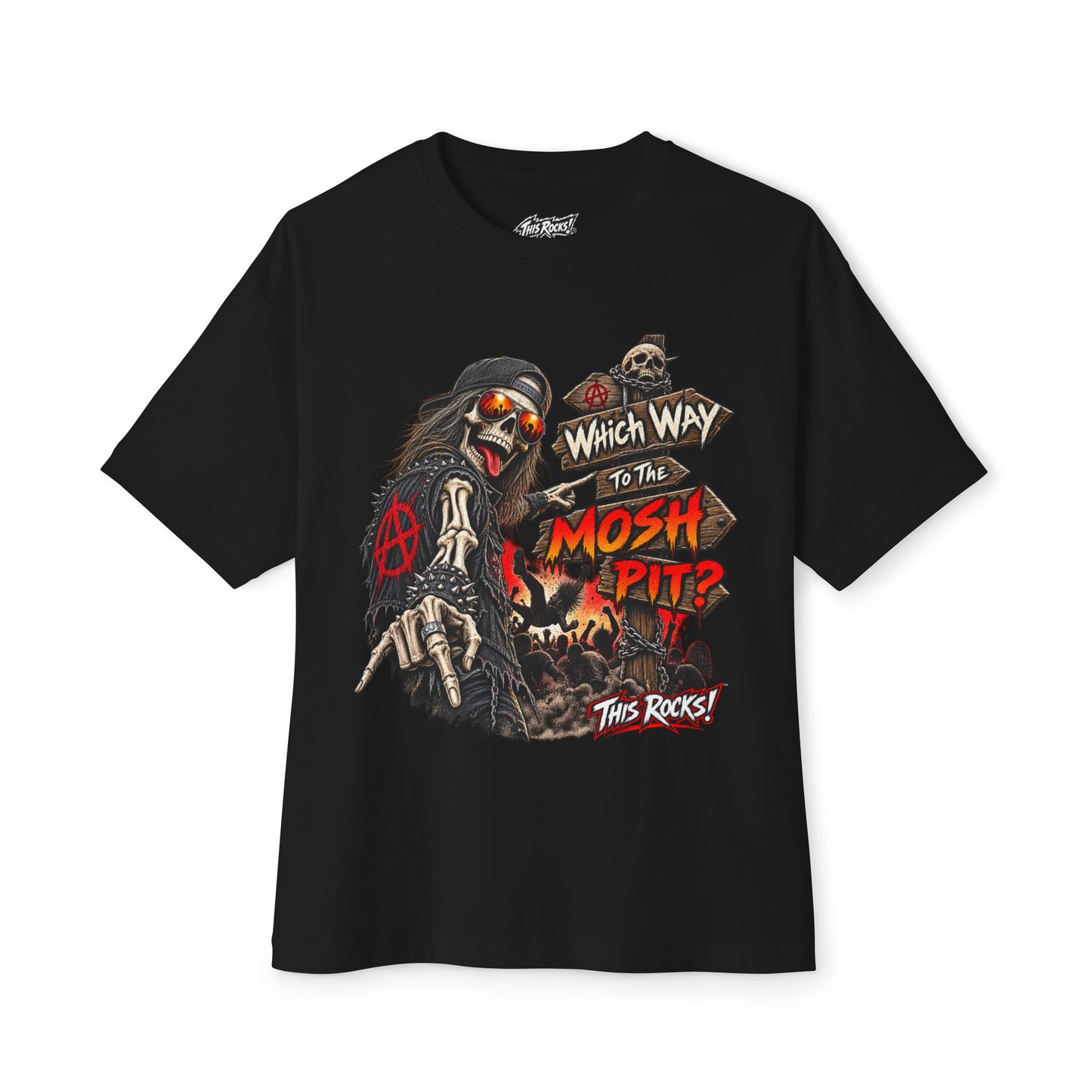 THIS ROCKS!™ "Which Way To The Mosh Pit™" Graphic T-Shirt