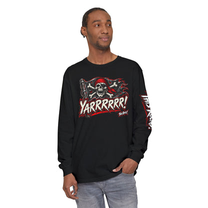 Pirate Skull "Yarrrrr!" Long Sleeve Tee