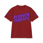 Official PSYCHOTIC THERAPY™ Graphic Tee — Bold Purple Logo Short Sleeve Shirt