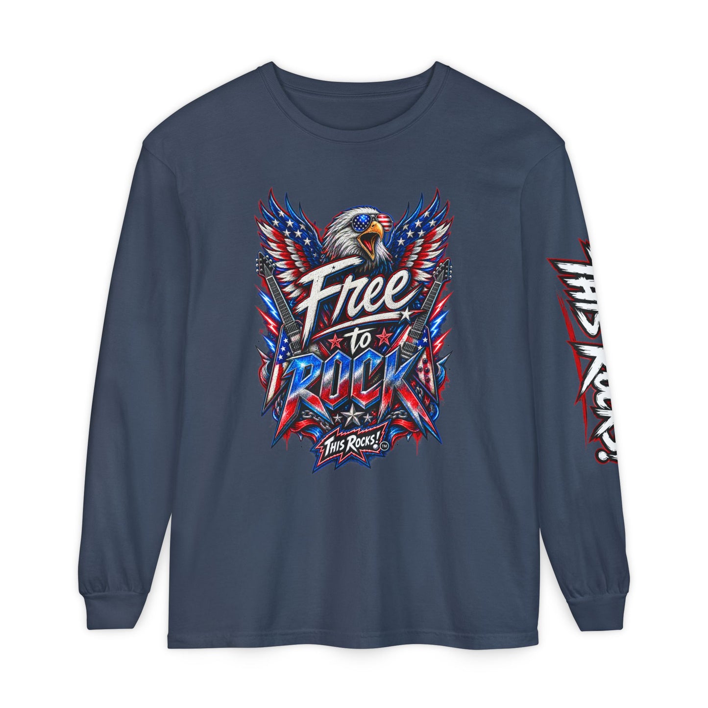 THIS ROCKS!™ "Free To Rock"™ Long Sleeve T-Shirt