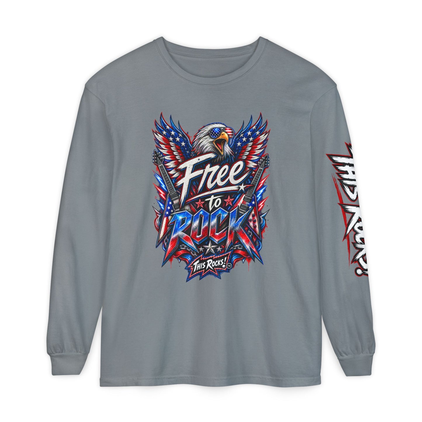 THIS ROCKS!™ "Free To Rock"™ Long Sleeve T-Shirt