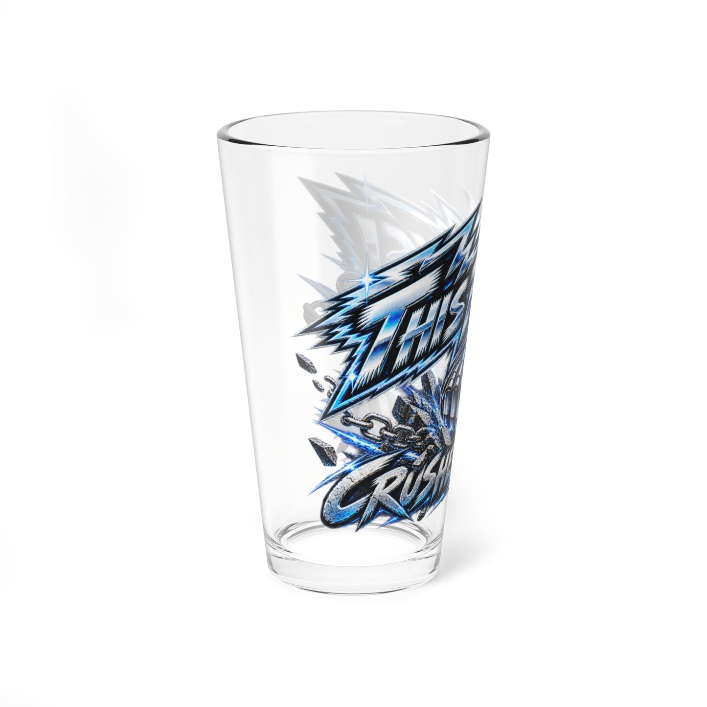 THIS ROCKS!™ "Crushes Them All"™ 16oz Cocktail Mixing Glass