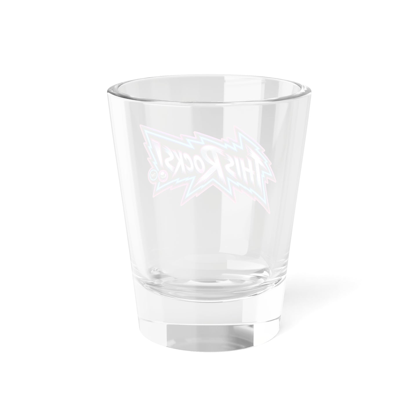 THIS ROCKS!™ "Neon Lightning Logo™" Shot Glass