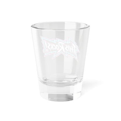 THIS ROCKS!™ "Neon Lightning Logo™" Shot Glass