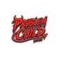 THIS ROCKS!™ "Problem Child"™ Red Graphic Sticker — Bold Retro Script Kiss-Cut