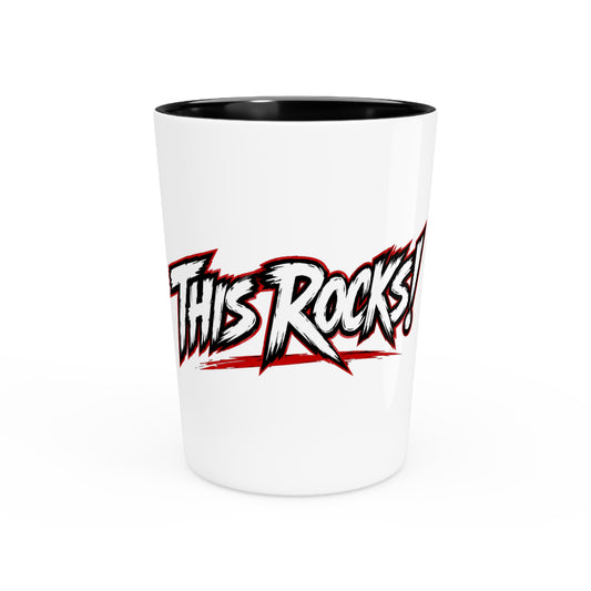 THIS ROCKS!™ Ceramic Shot Glass